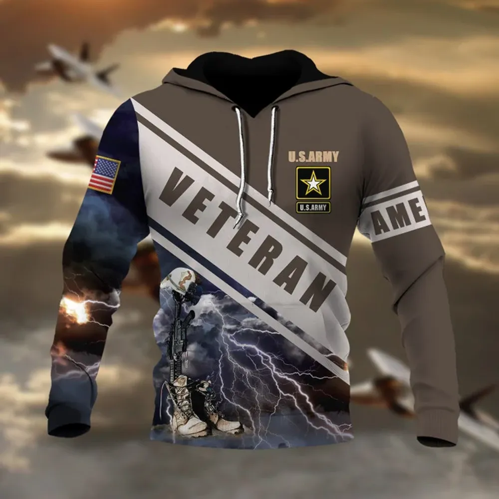 Premium Multiple US Military Services Veteran Hoodie