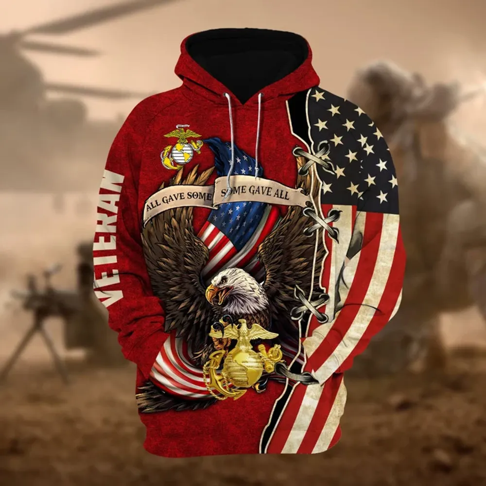 Premium Multiple US Military Services Veteran Hoodie