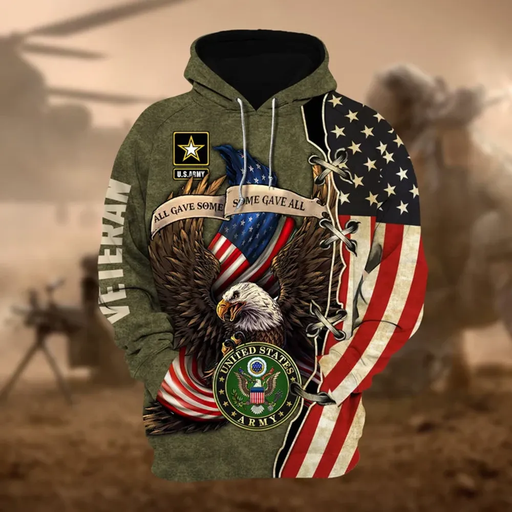 Premium Multiple US Military Services Veteran Hoodie