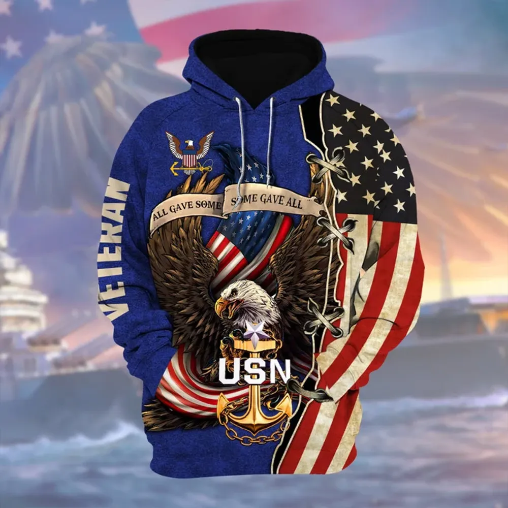 Premium Multiple US Military Services Veteran Hoodie