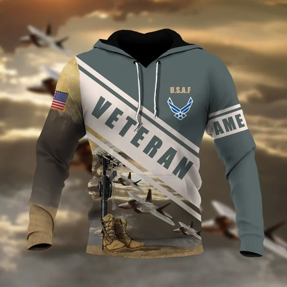 Premium Multiple US Military Services Veteran Hoodie