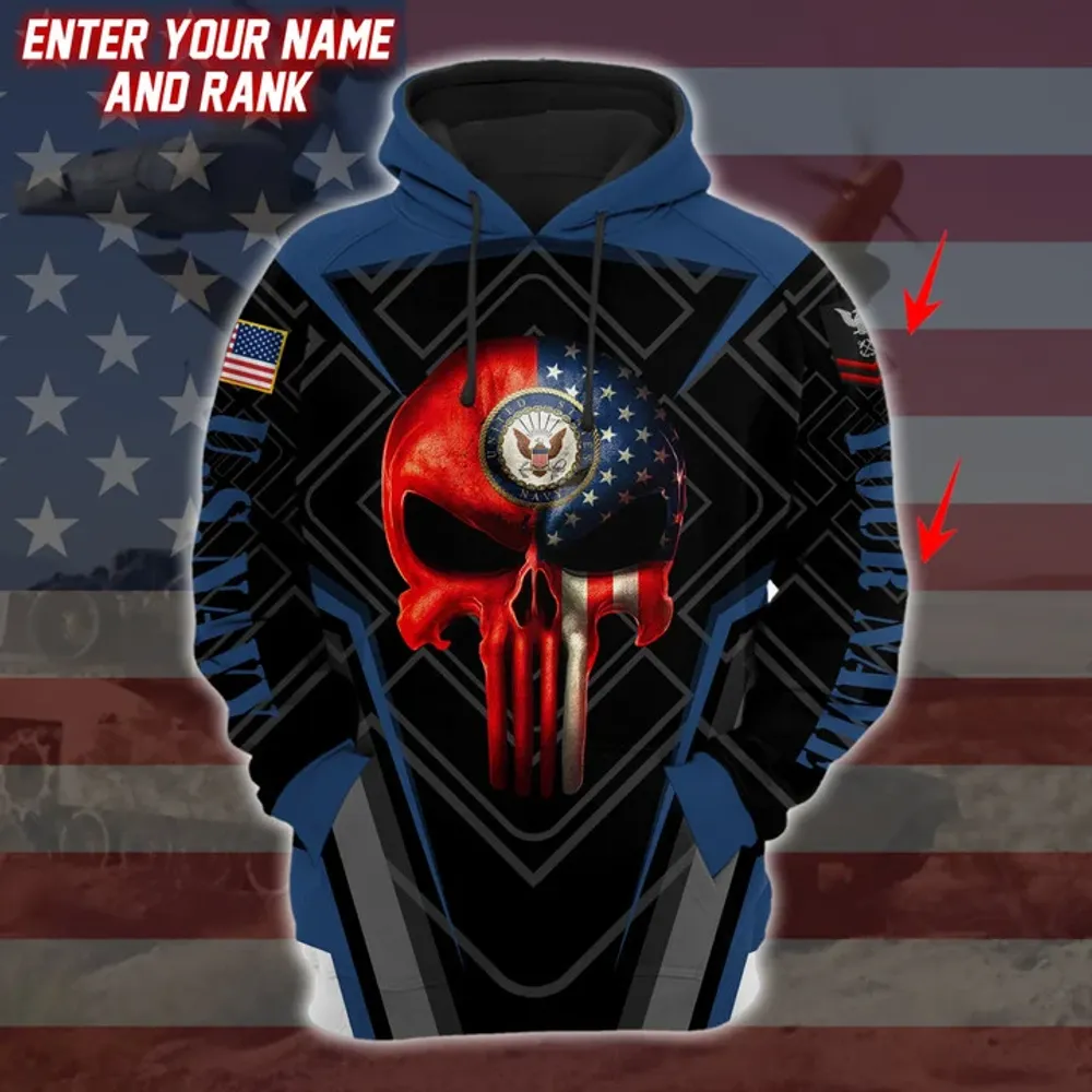 Personalized Unique Proud US Veteran Hoodie