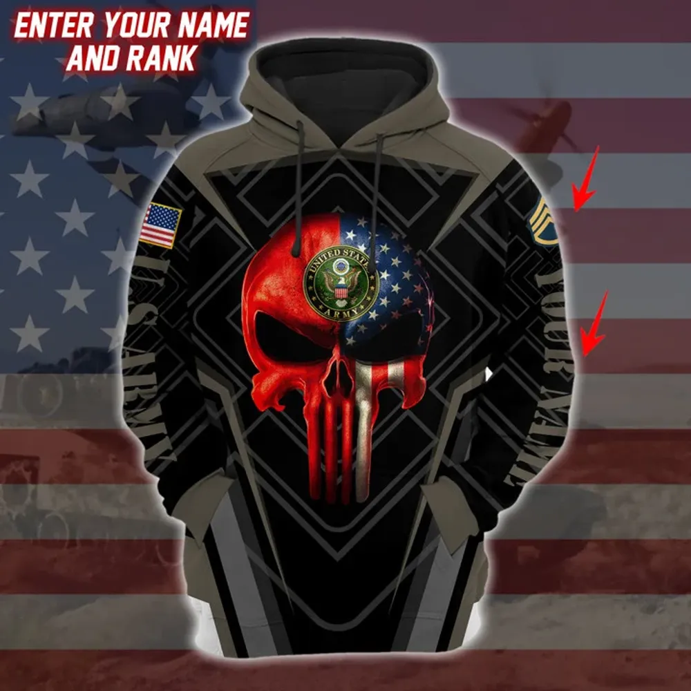 Personalized Unique Proud US Veteran Hoodie