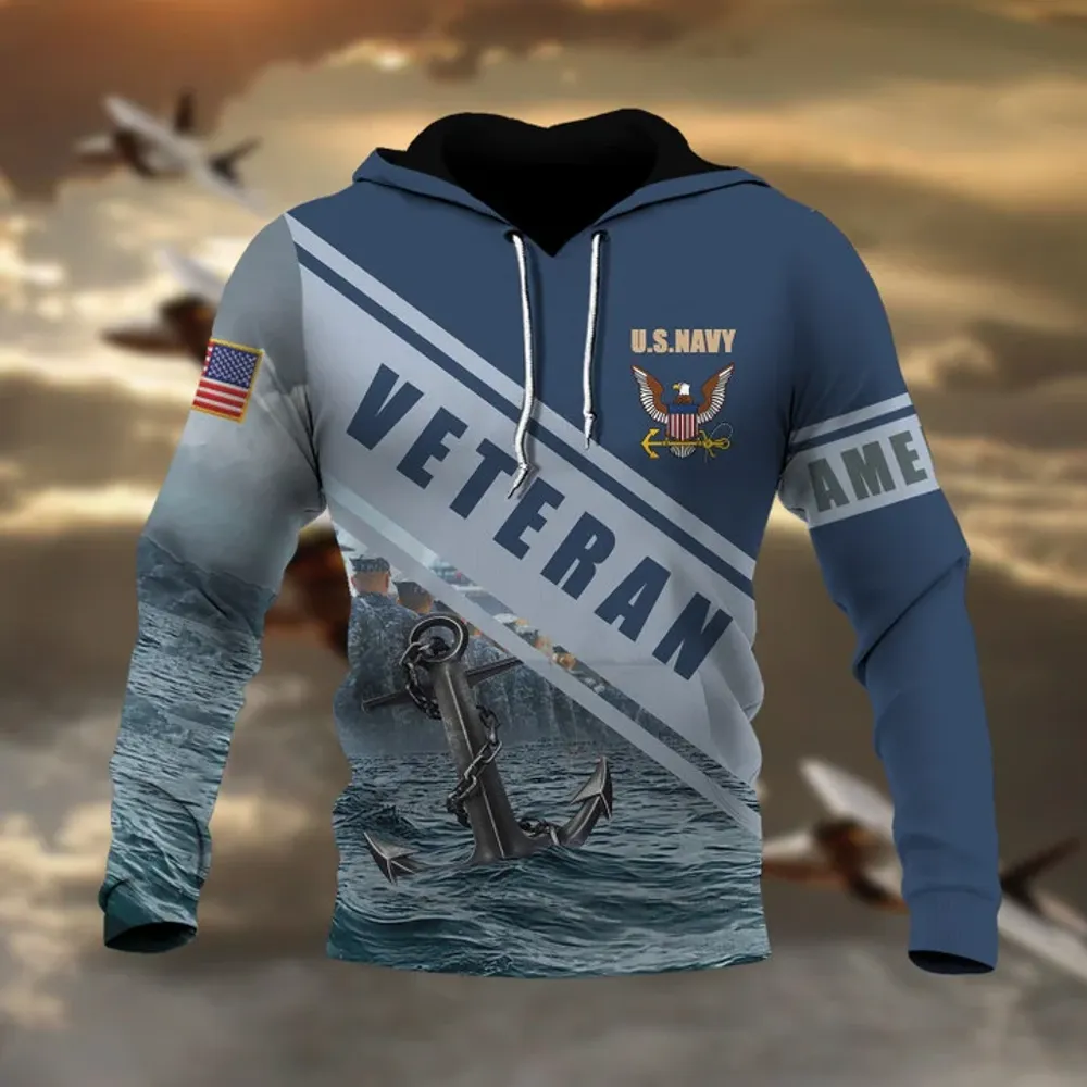 Premium Multiple US Military Services Veteran Hoodie