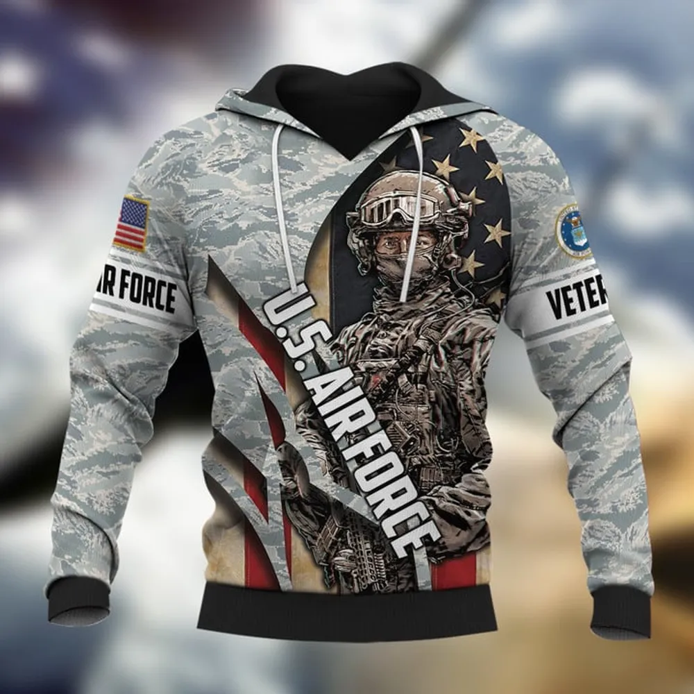 Premium Multiple US Military Services Veteran Hoodie