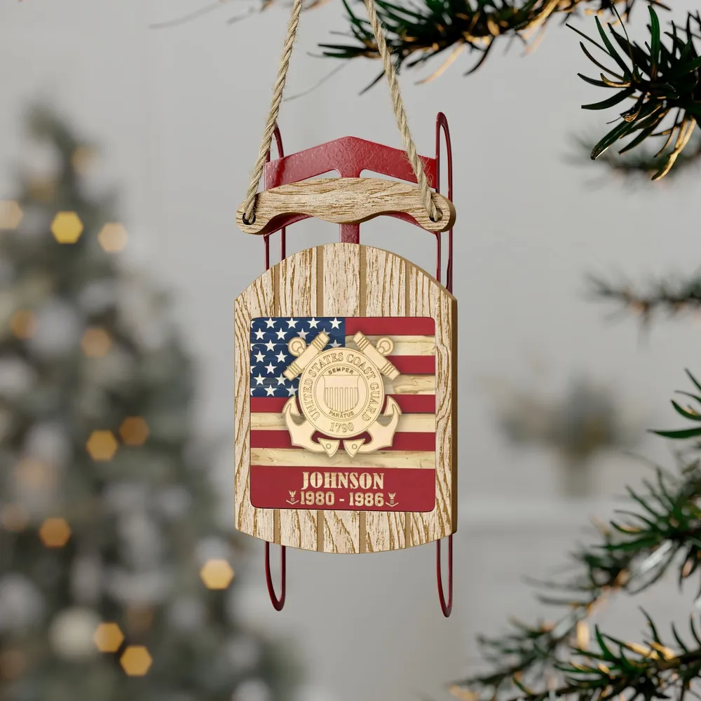 Premium US Veteran Ornament