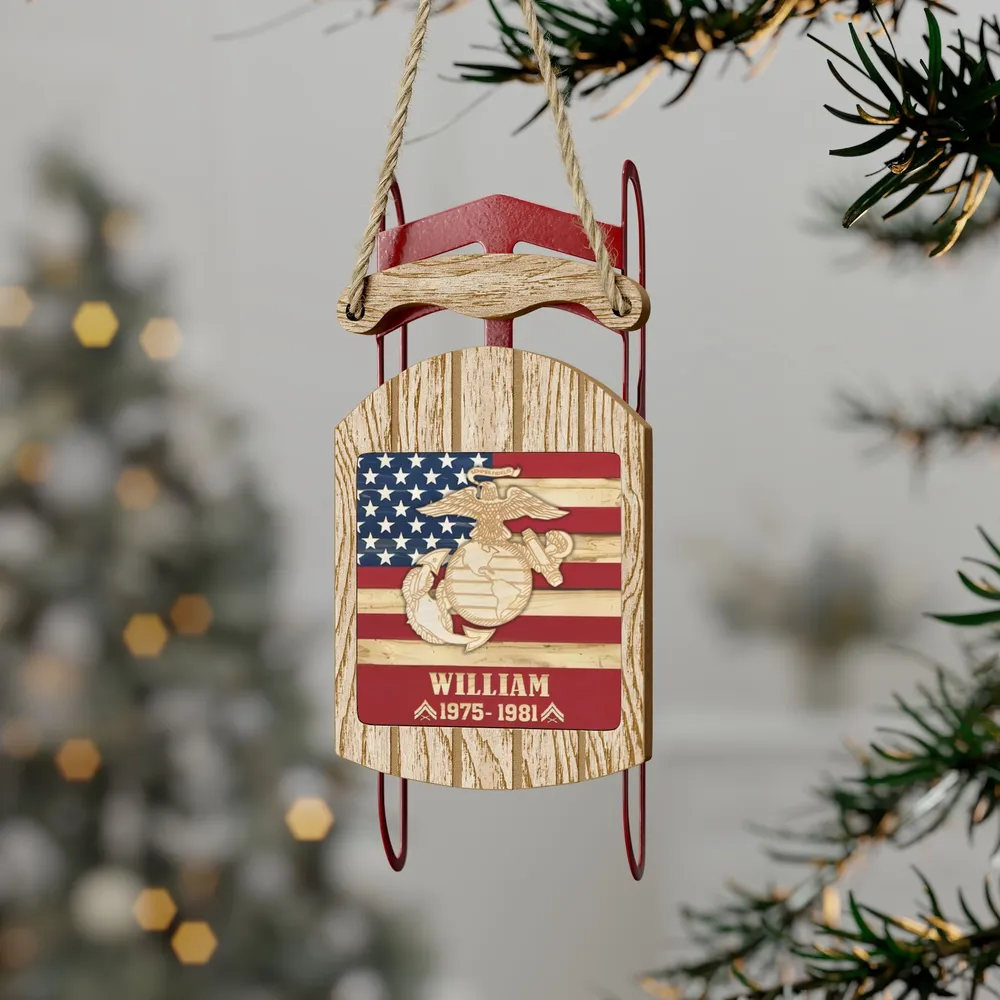 Premium US Veteran Ornament