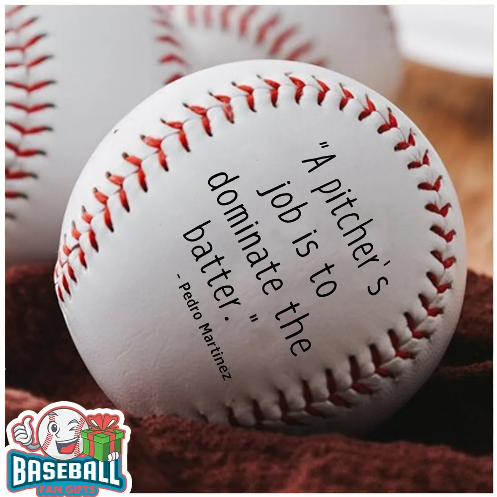 "A pitcher's job is to dominate the batter." - Pedro Martinez