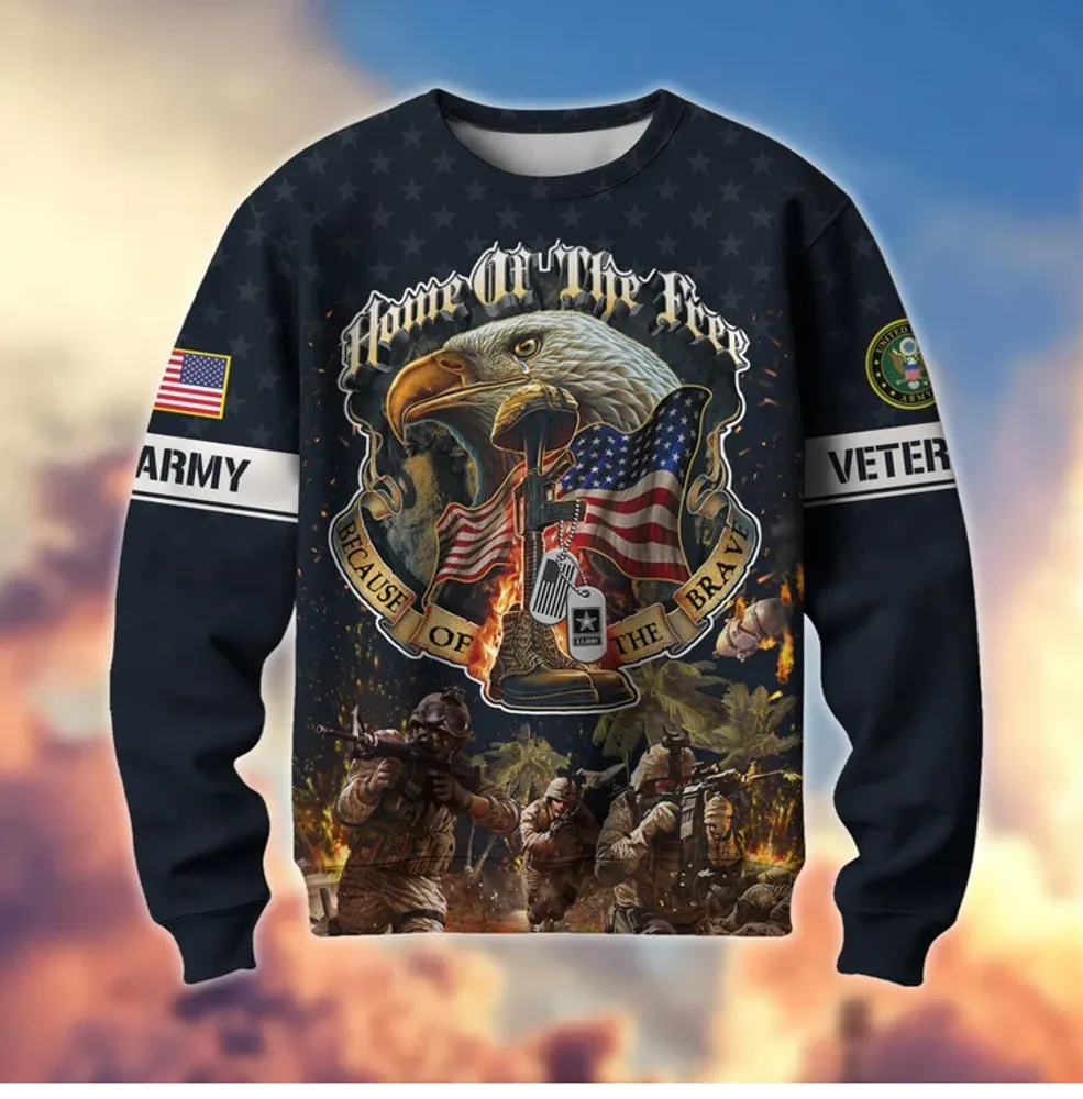 Premium Home Of The Free US Veteran Sweatshirt