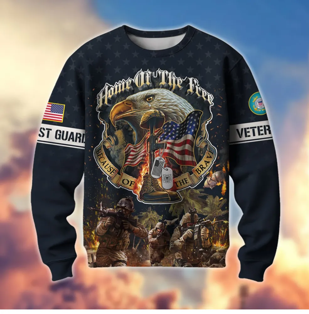 Premium Home Of The Free US Veteran Sweatshirt