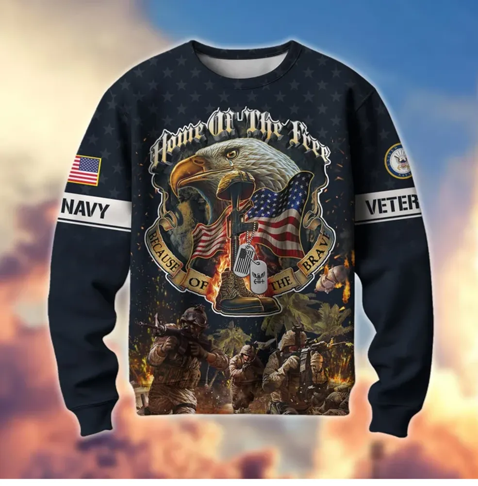 Premium Home Of The Free US Veteran Sweatshirt