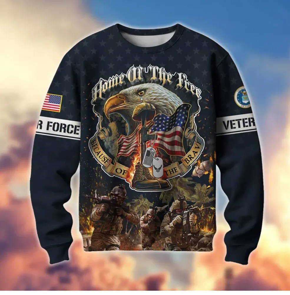 Premium Home Of The Free US Veteran Sweatshirt