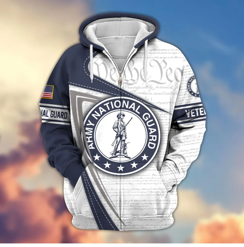 Premium US Veterans Zip Hoodie, Gifts For US Veterans, Gifts For Veterans Day, Gifts For Father's Day