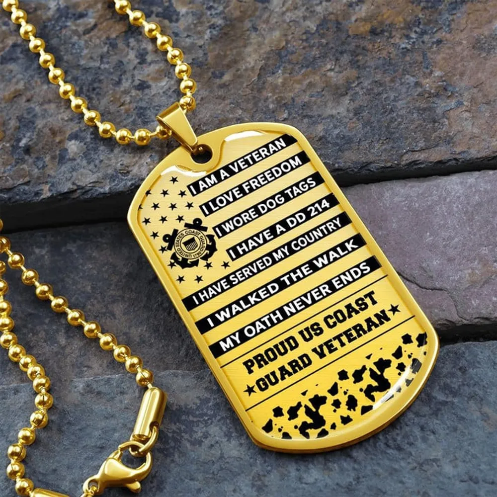 Unique US Veteran Dog Tag - I'm Proud