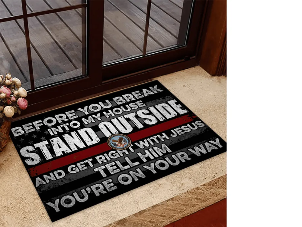 Premium Unique US Veteran Doormat