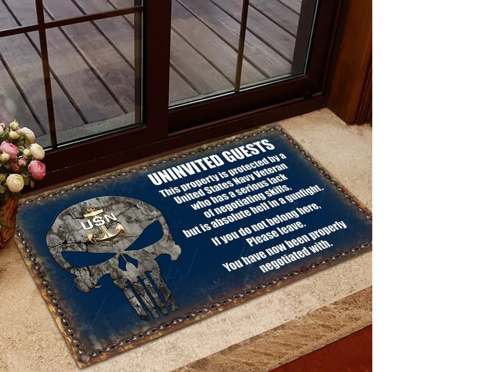 Unique US Multiple Service Veteran Doormat