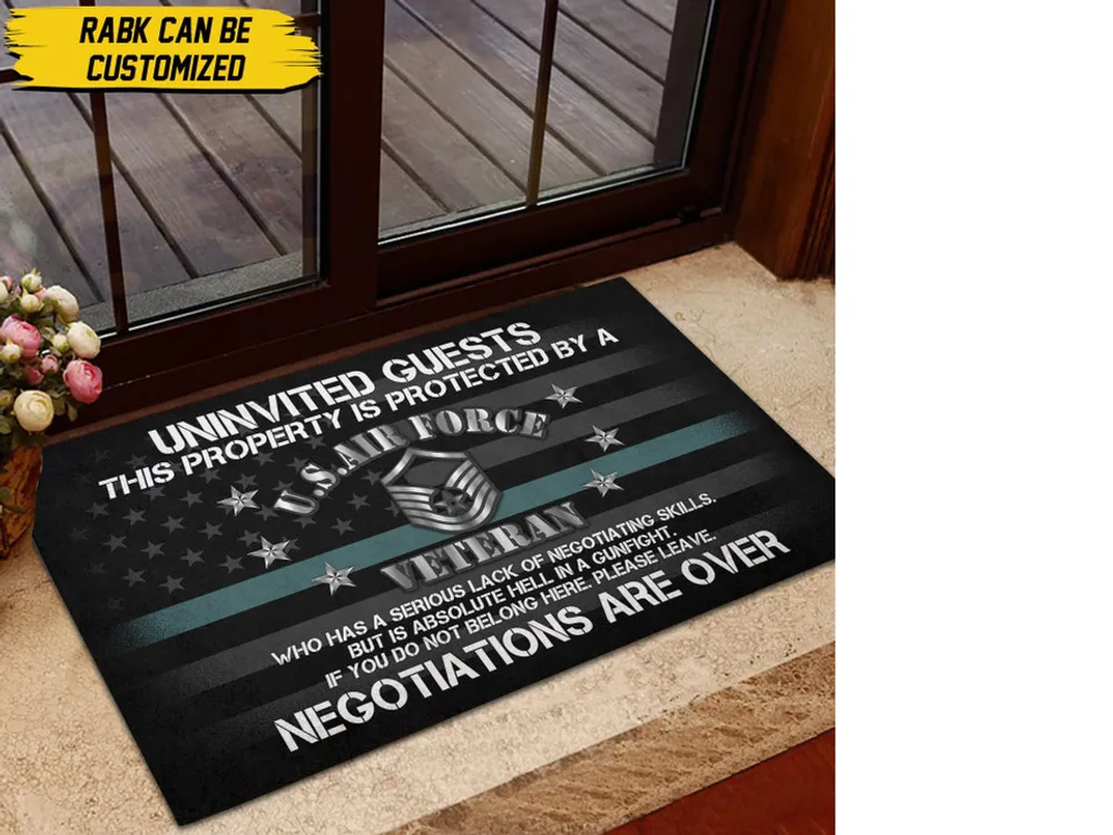 Premium Personalised Uninvited Guests Doormat