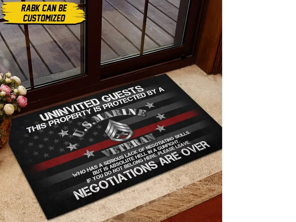 Premium Personalised Uninvited Guests Doormat