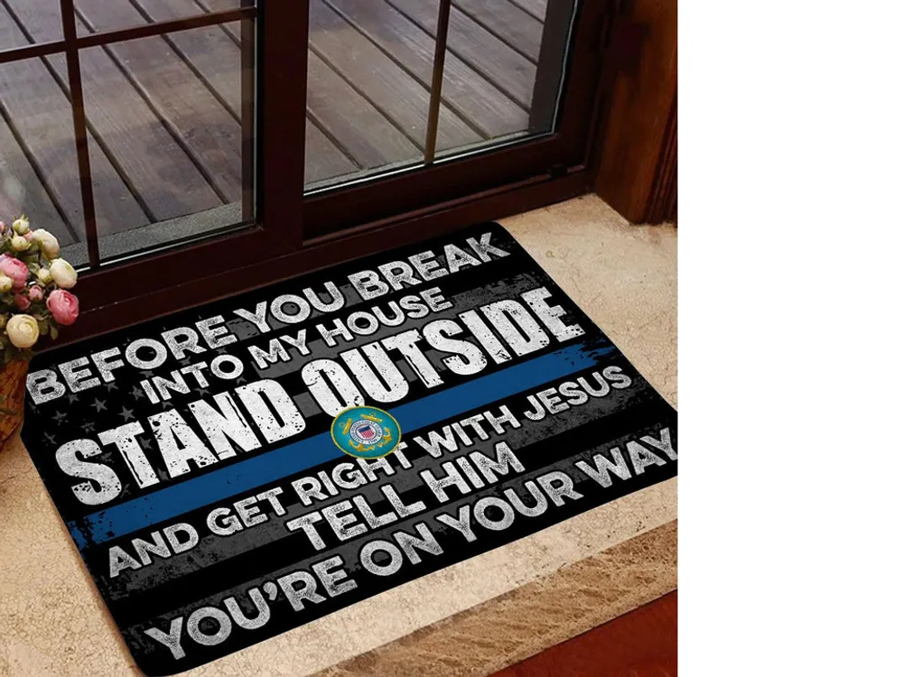 Premium Unique U.S Coast Guard Door Mat Ultra Soft