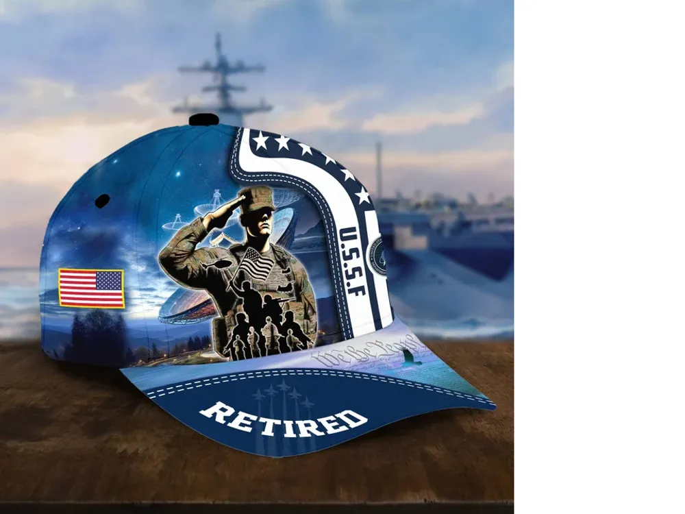 Premium US Army Retired Cap, Navy Retired Cap, Marine Retired Cap, Air Force Retired Cap, CG Retired Cap