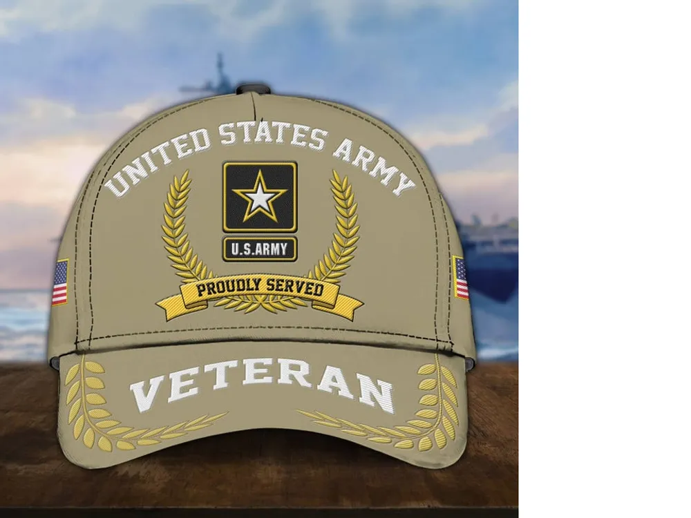 Premium US Veterans Embroidered Cap, Gift For Army Veteran, Navy Veteran, Marine Veteran, Air Force Veteran, Coast Guard Veteran, Vietnam Veteran