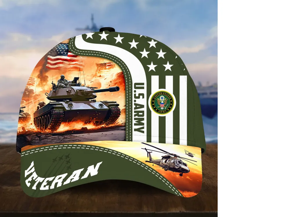 Premium Proudly Served US Veterans Cap