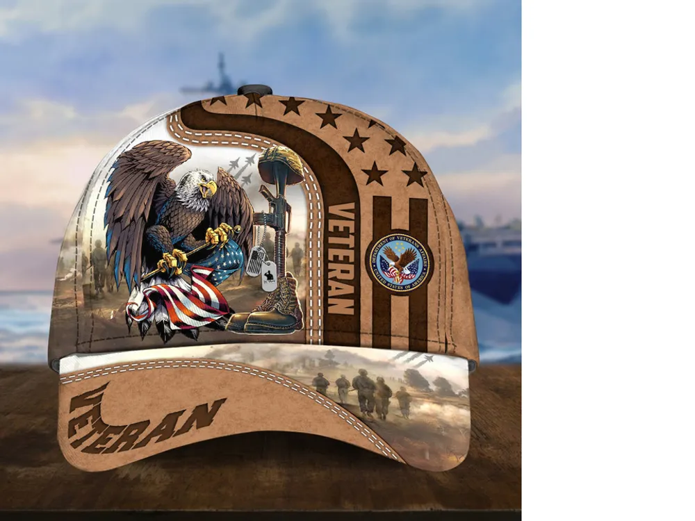 Premium Eagle US Veteran Cap