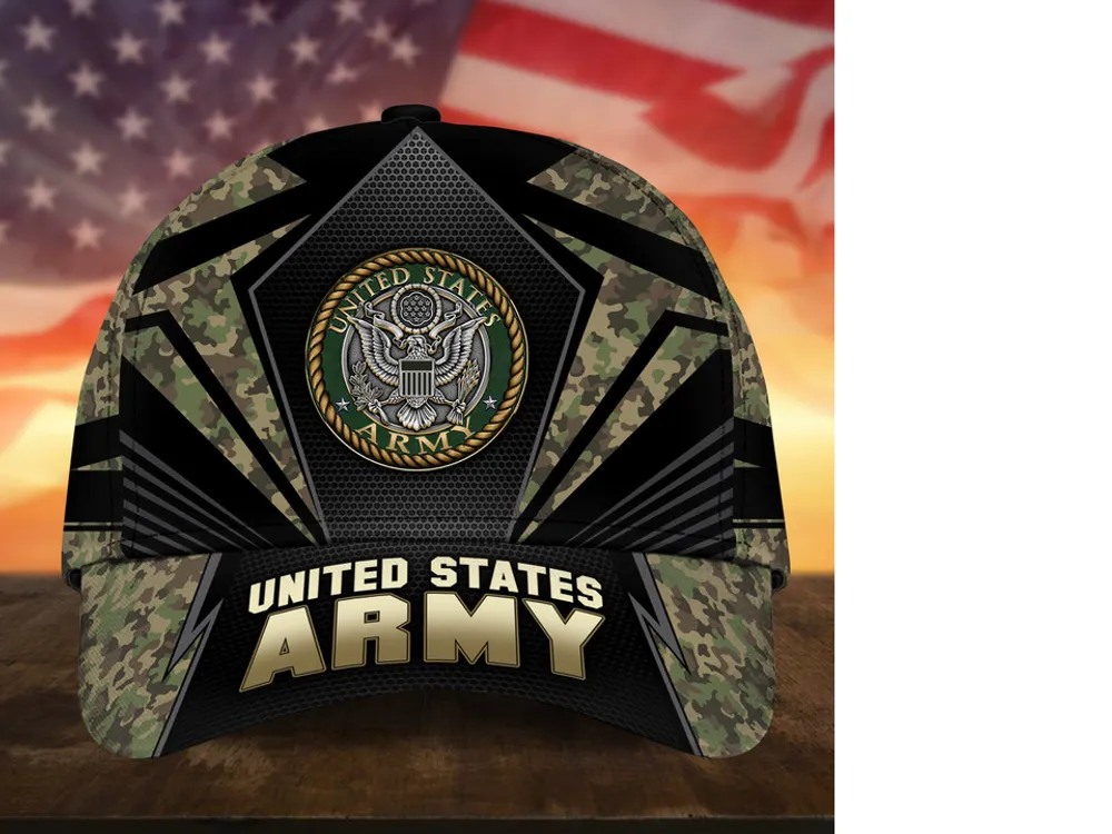 Unique Multiple Service US Veteran Cap