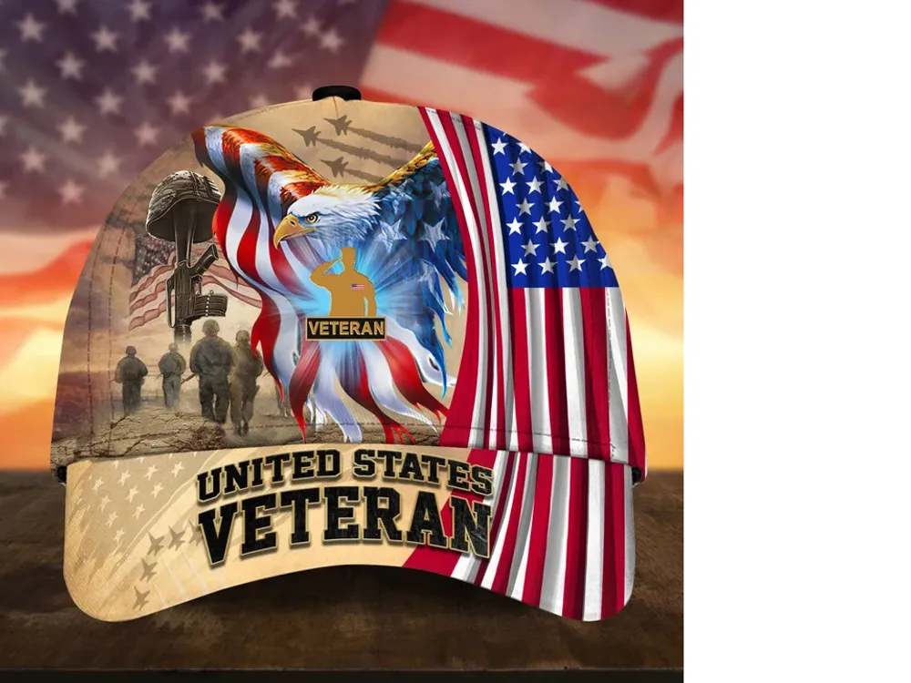 Premium Honoring All Who Served US Veteran Cap