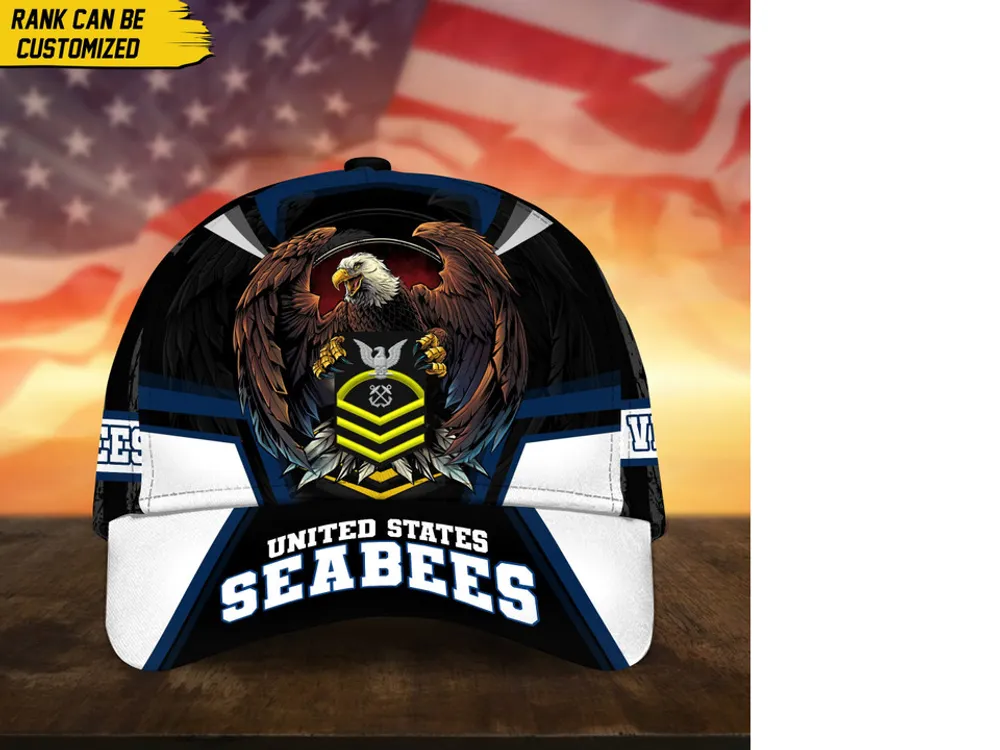 Premium Personalized Custom Rank US Veteran Cap