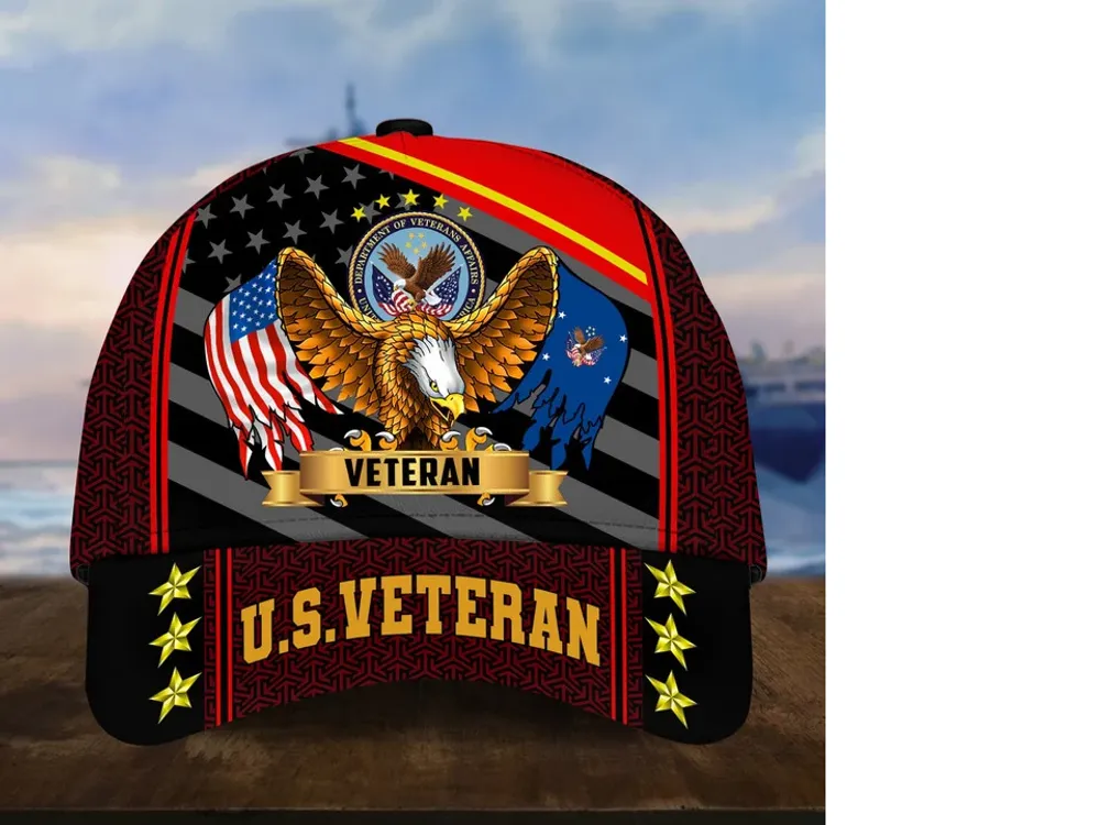 Premium Eagle US Veterans Cap