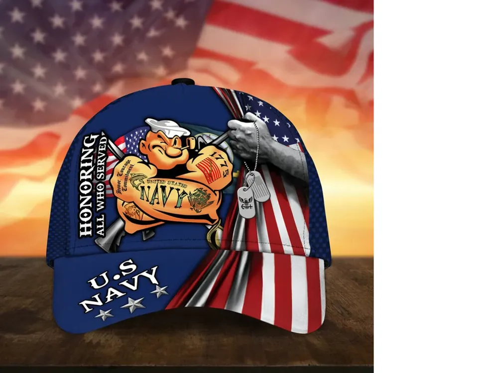 Premium Honoring All Who Served US Veteran Cap