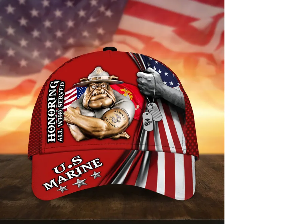 Premium Honoring All Who Served US Veteran Cap