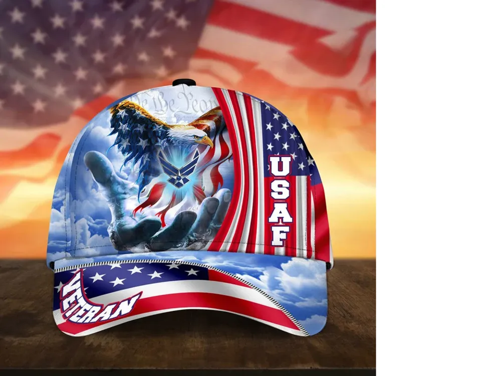 Premium American Pride US Veterans Cap