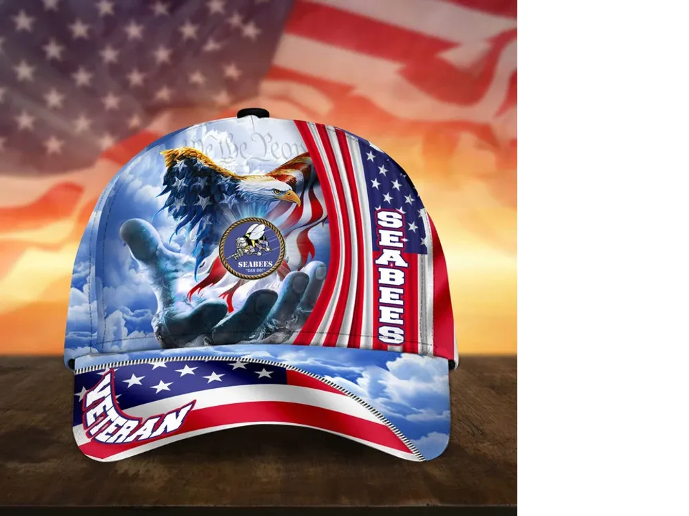 Premium American Pride US Veterans Cap