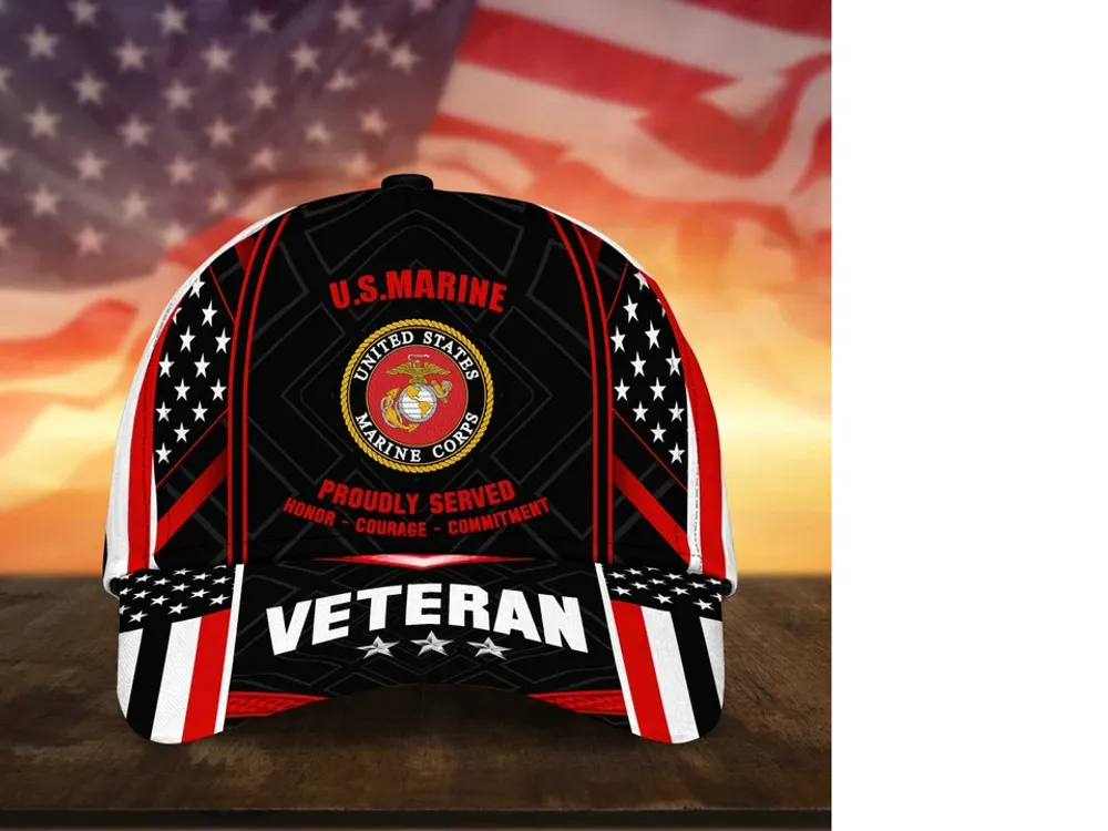 Premium U.S Multiple Service Veteran 3D Cap