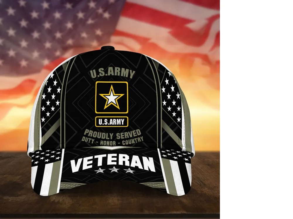 Premium U.S Multiple Service Veteran 3D Cap