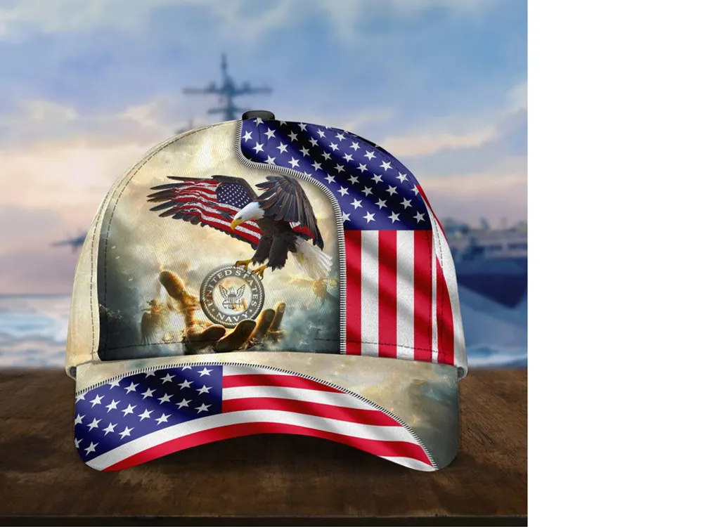 Unique God Bless US Veteran Cap