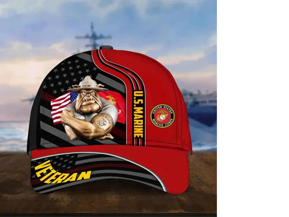 Premium Proud To Be A US Veteran Cap