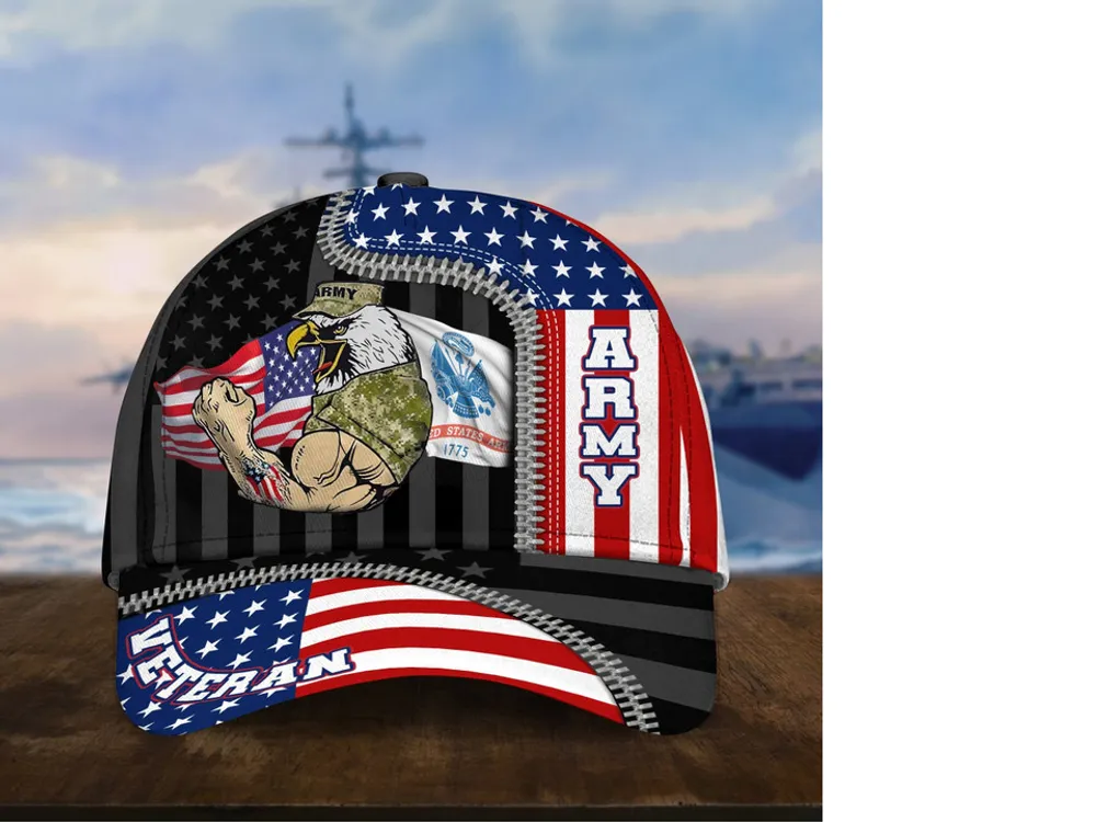 Premium Honoring All Who Served US Veteran Cap