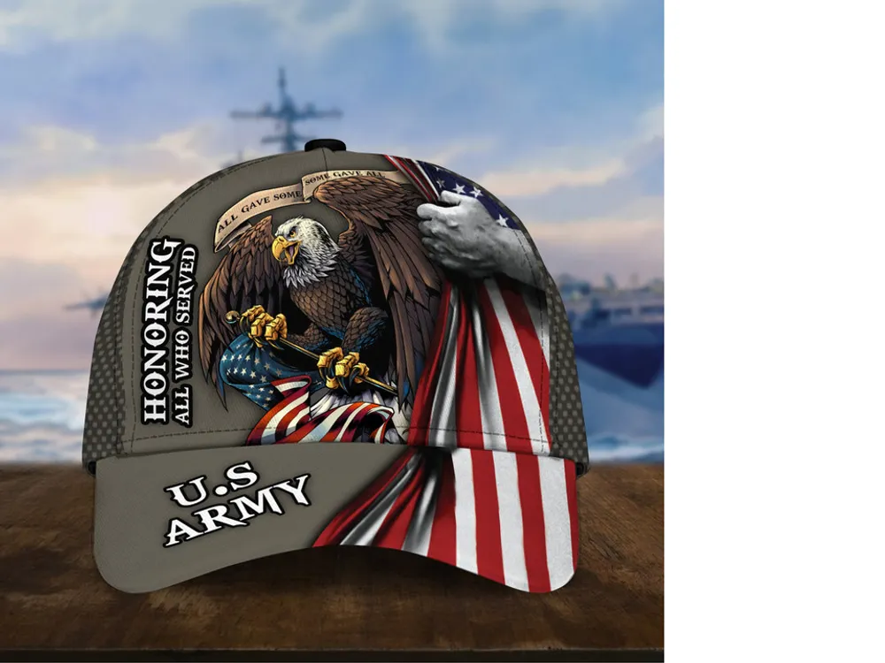 Premium Honoring All Who Served U.S Veteran Cap