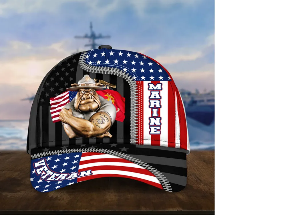 US Veteran Proudly Served Multiservice Cap