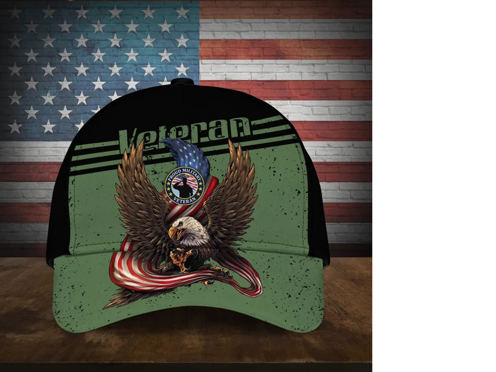 American Cool Eagle Multiservice U.S Veteran Cap