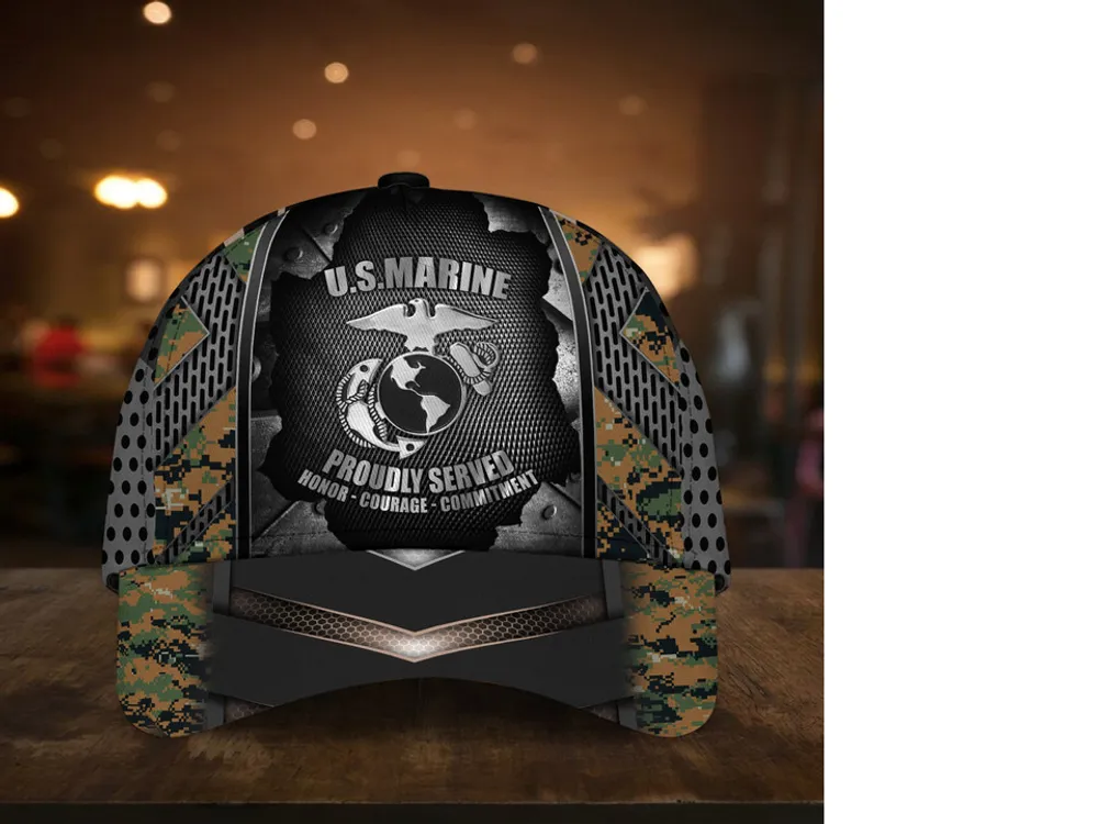 Camo Soldiers Multiservice U.S Veteran Cap