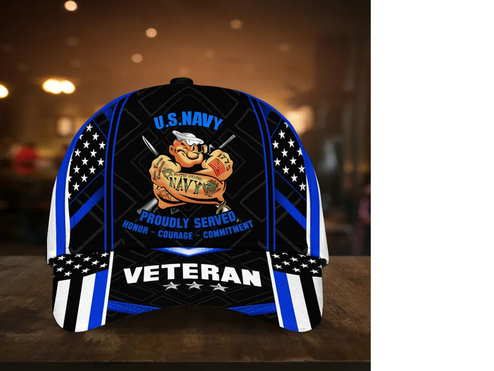 US Veteran Proudly Served Multiservice Cap