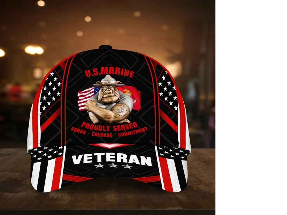 US Veteran Proudly Served Multiservice Cap