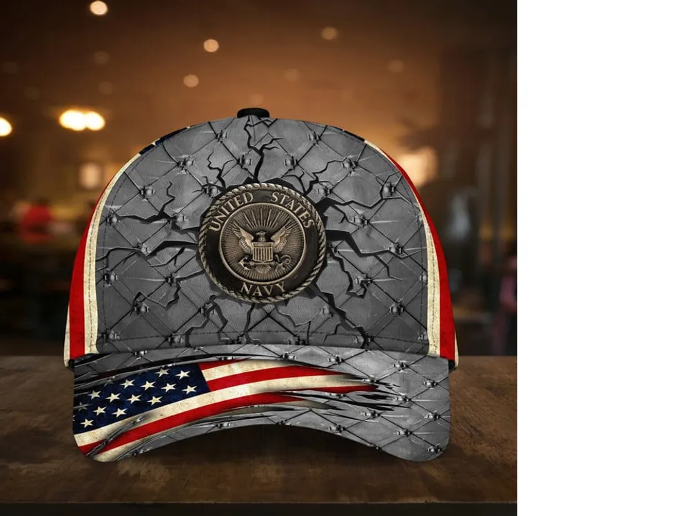 Premium U.S Veteran 3D Cap Flag USA Printed