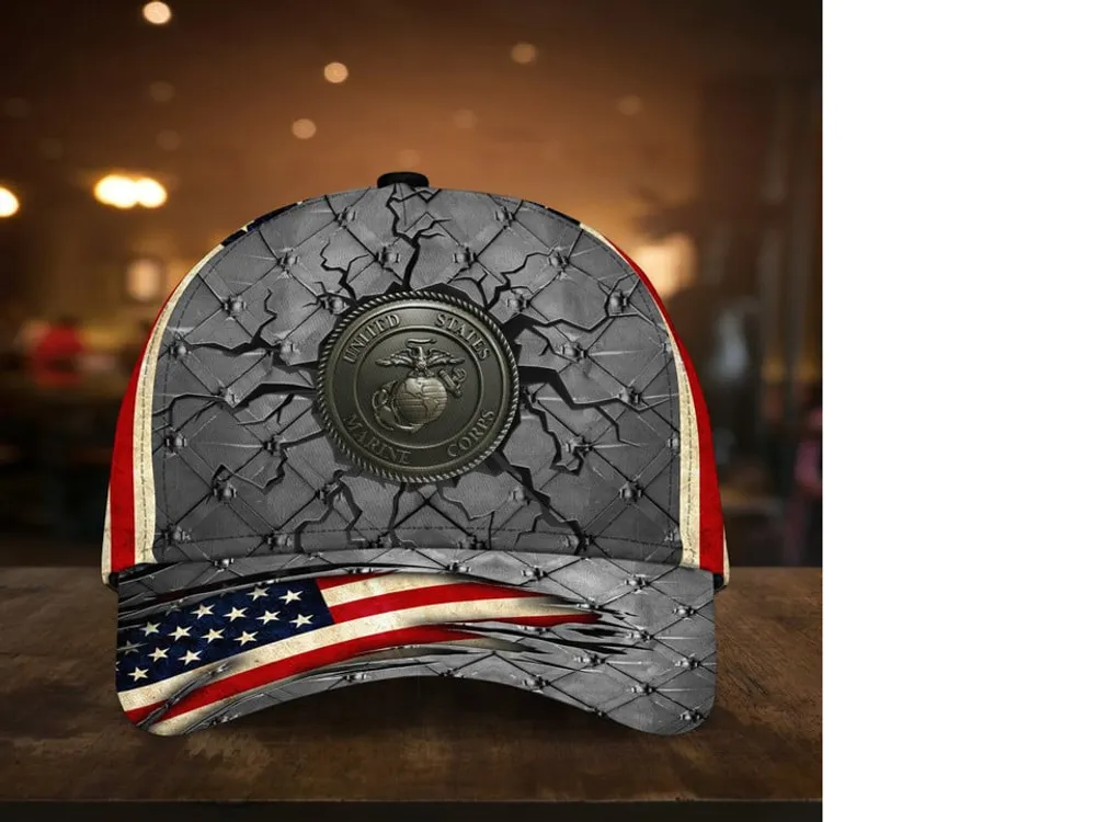 Premium U.S Veteran 3D Cap Flag USA Printed