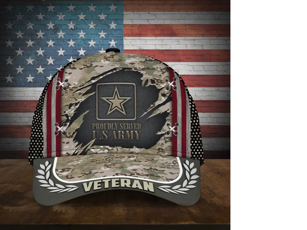 Proudly Served Multiservice U.S Veteran Cap