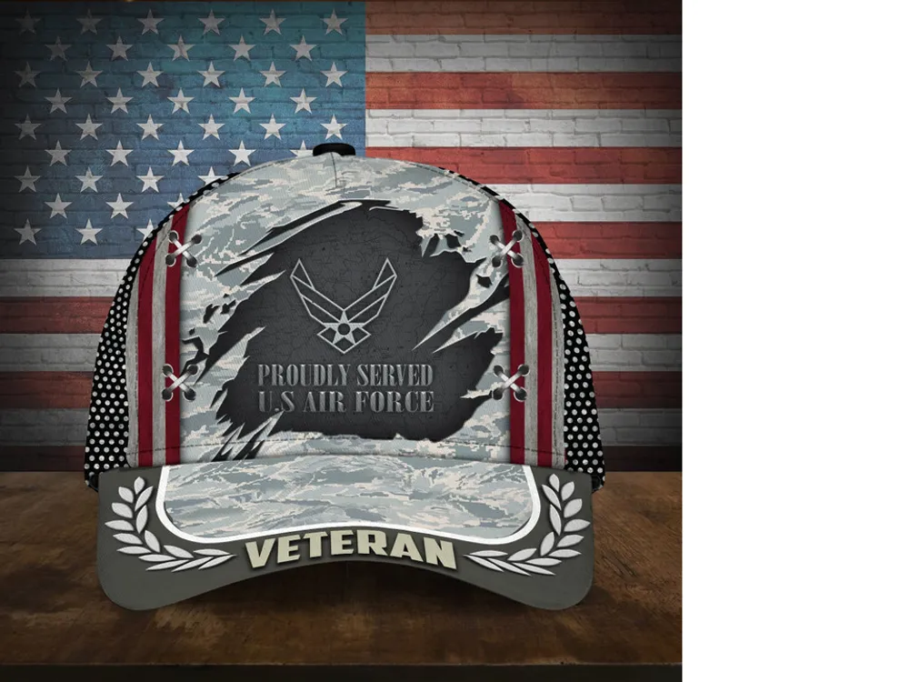 Proudly Served Multiservice U.S Veteran Cap